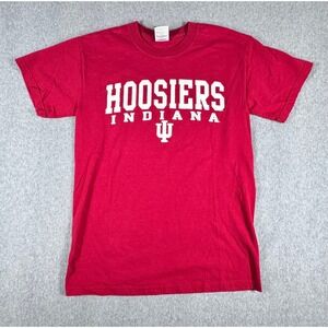 Vintage OVB Indiana‎ Hoosiers T-Shirt Men's S Red Classic